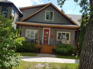 Image of exterior residential painting project in Calgary | Hotshot Construction